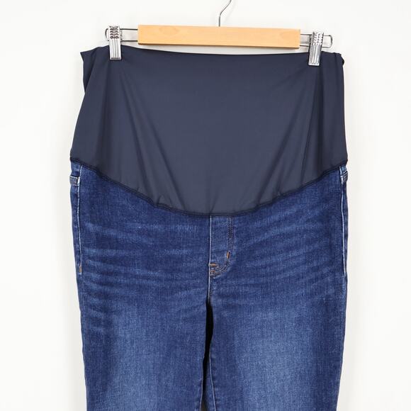J. Crew Factory Maternity Jean In Signature Stretch Classic Indigo Blue Size 30 - Picture 6 of 10